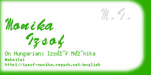 monika izsof business card